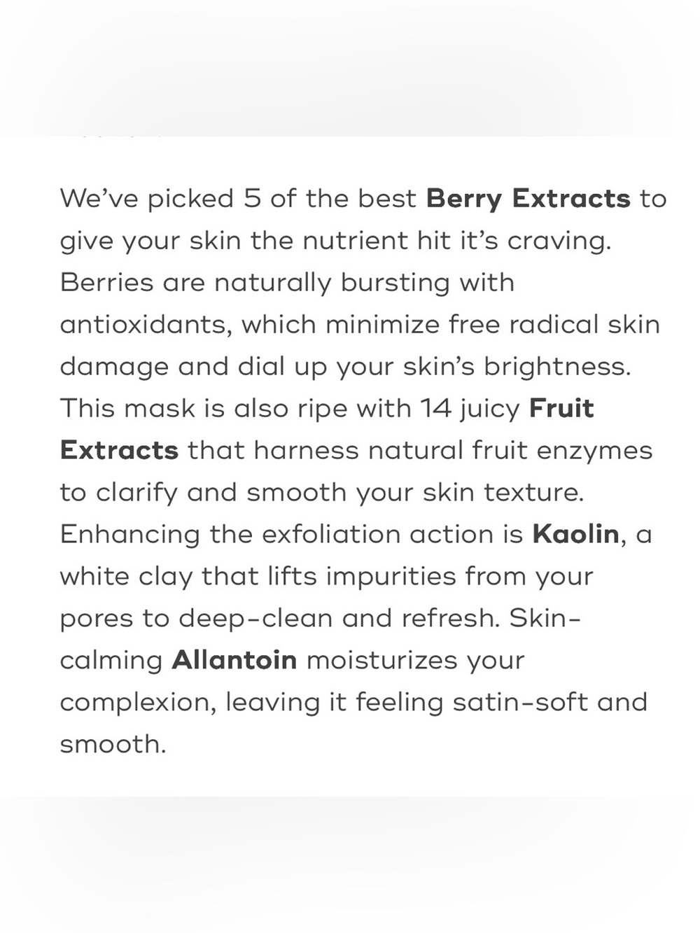 Aceology Here We Glow Berry Mask. 2.19 Fl Oz. Made with 14 juicy fruit extracts. - Picture 6 of 6